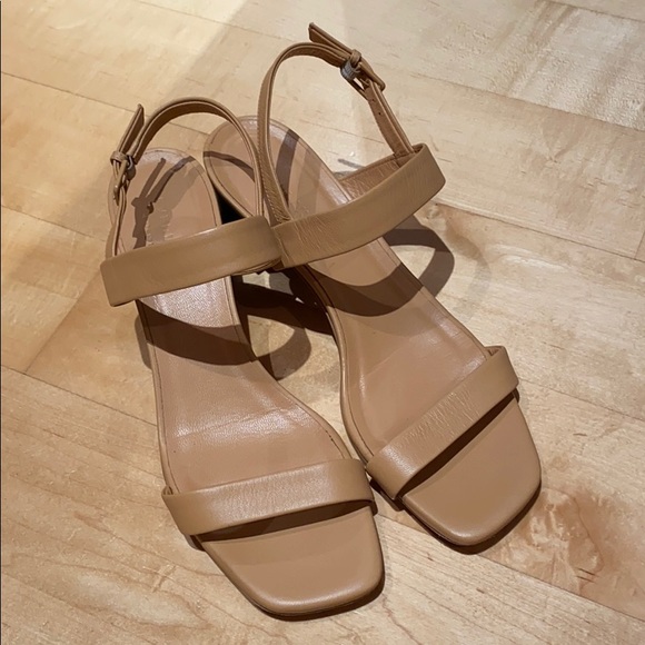 everlane double strap block heel